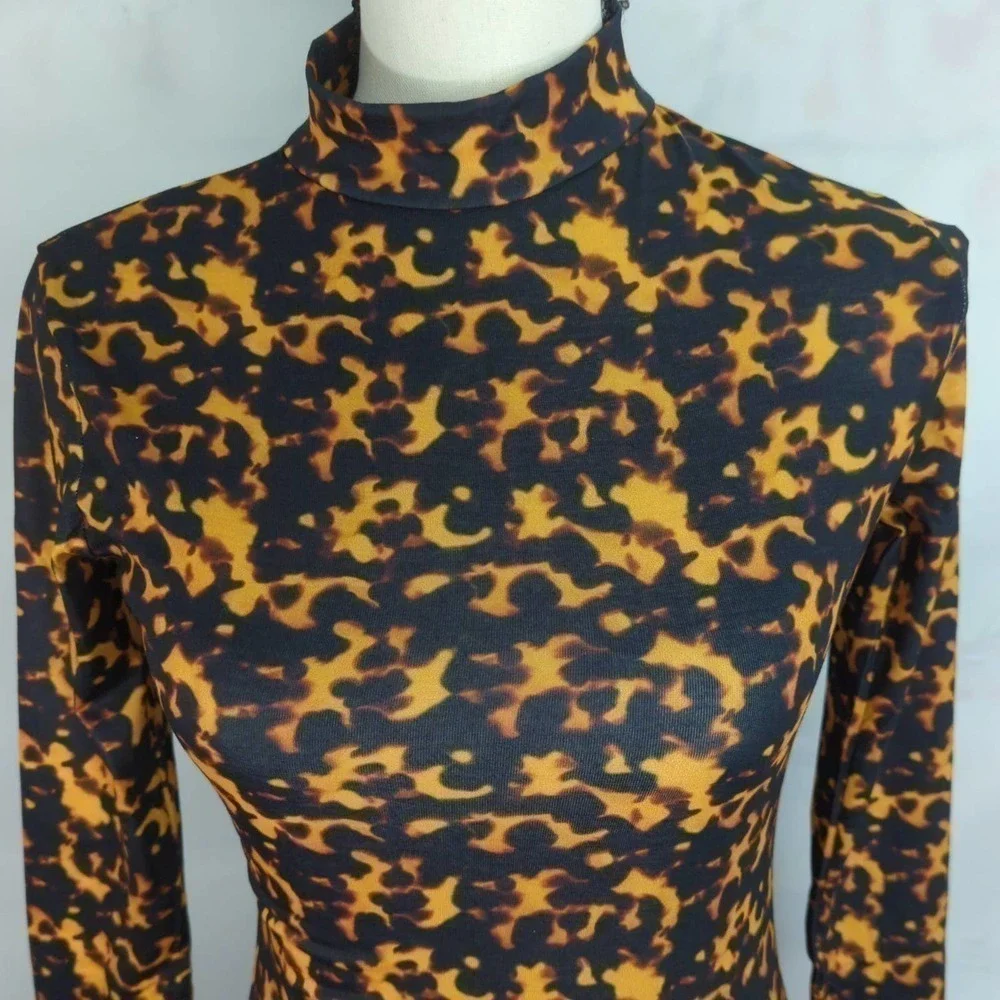 NWT | Daisy Street Cropped Mock Neck Long Sleeve Top - Picture 3 of 8